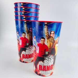 The Big Bang Theory Party Cups Set of 6 Plastic 32oz Tumblers Cast Sheldon 2013